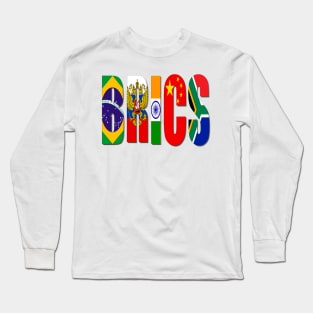 Brics Country Flags Long Sleeve T-Shirt